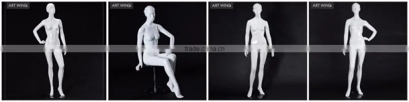 headless sitting cheap glossy female mannequins for sale
