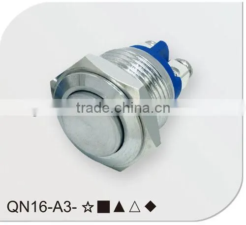 Resetable 16mm push button switch