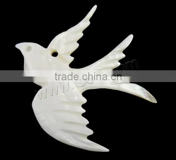 White Bird Natural Freshwater Shell Pendants