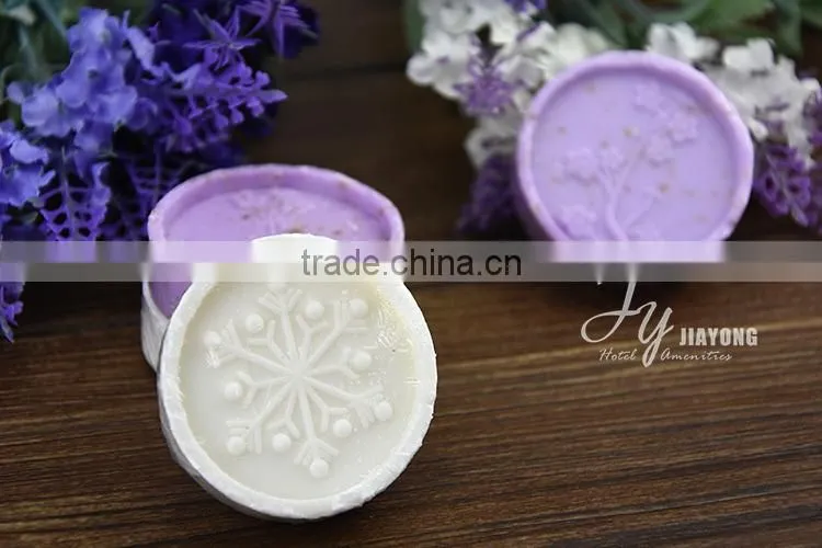 good quality beauty hotel soap with flower logo