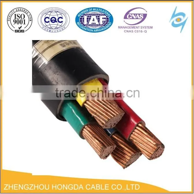 Copper core PVC insulated PVC sheath KVV control cable