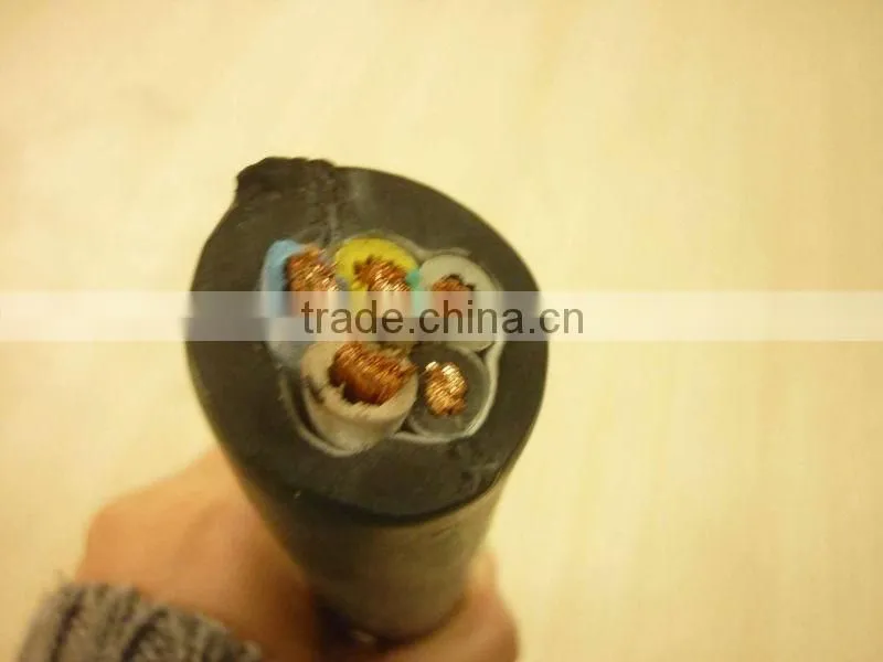 VDE approved 450/750 H07RN-F rubber cable