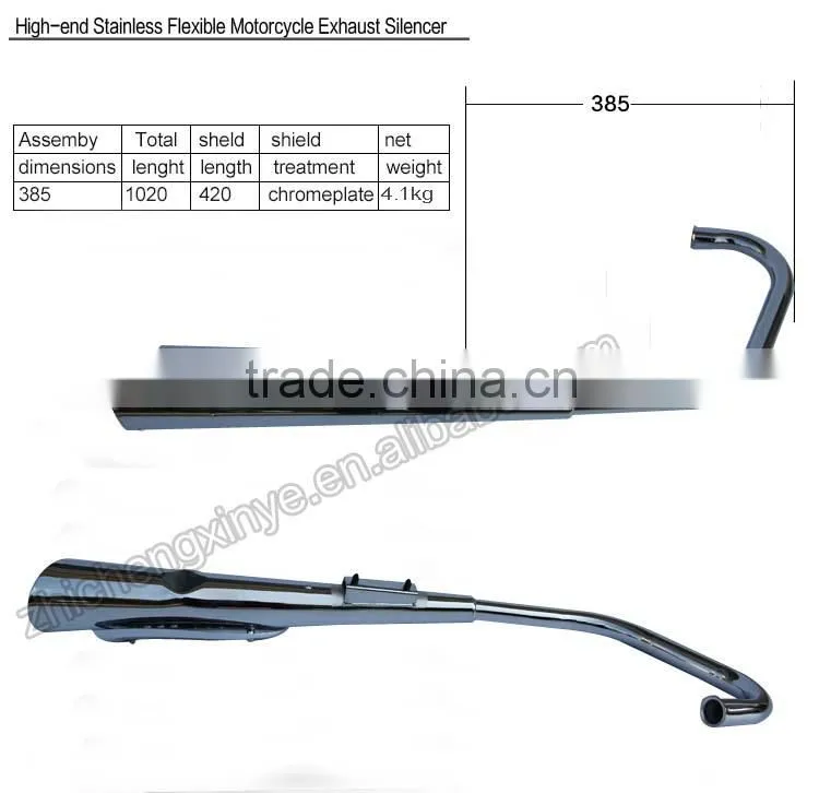 High-end Stainless Steel Flexible Motorcycle Exhaust Silencer