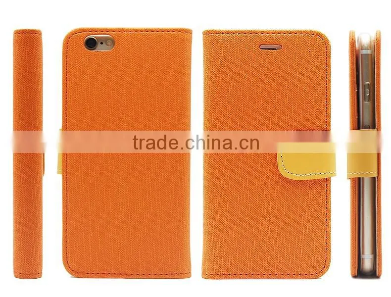 Card Holder+Wallet Plain Colorful Leather Flip Case For Huawei Ascend G700