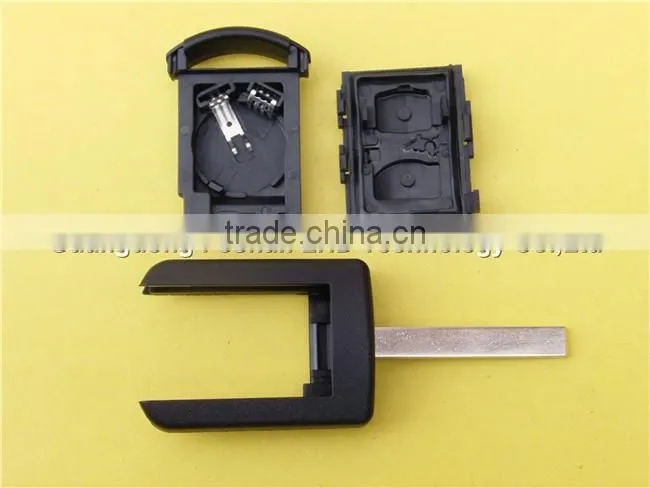 Good price 2 button remote key fob shell with Hu100 blade For Vauxhallor Opel Corsa Agila Meriva Combo