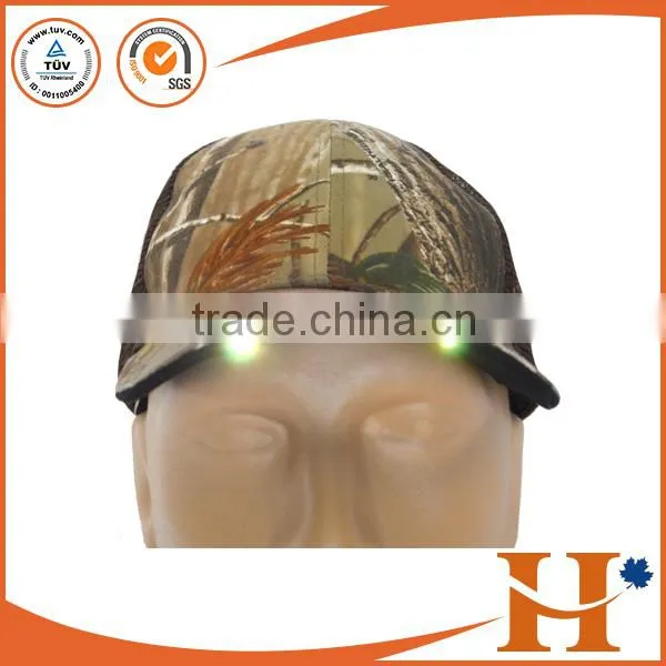 hot sale custom design patent fiber optic LED Light flashing caps outdoor sports baseball Cap(SHXE-072401)