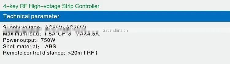 DC12V~24V or AC12V Aluminum shell 6 keys RF wireless touch panel synchronous controller/Dimmer for led light