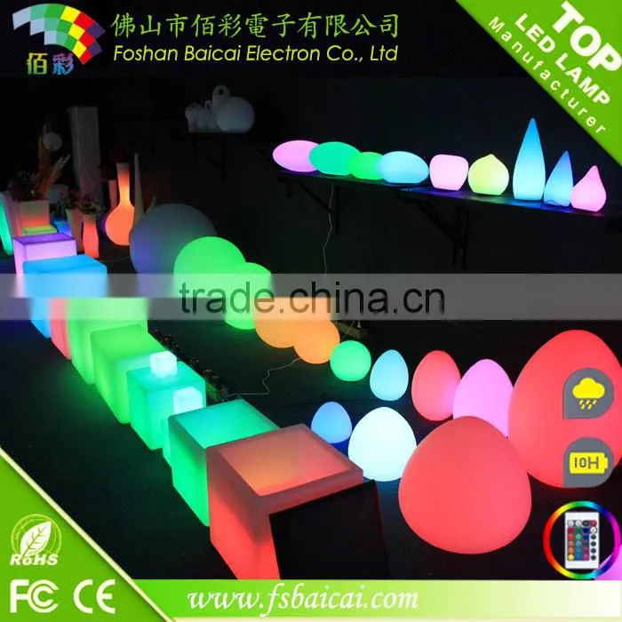 Outdoor plastic led furniture /outdoor furniture light