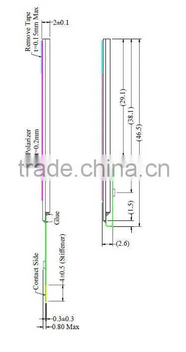 5.5 -inch OLED liquid crystal display module