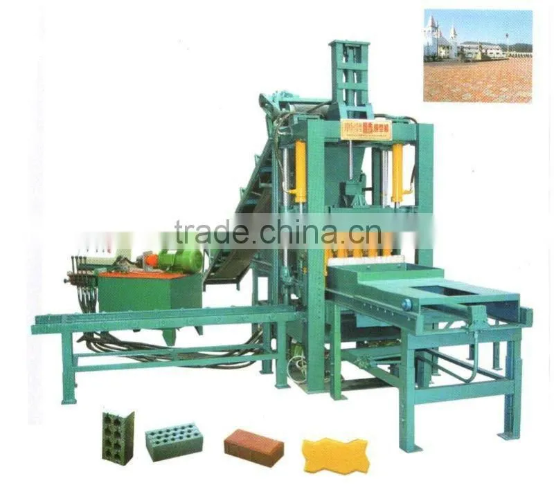 Hydraulic cement road brick making machine