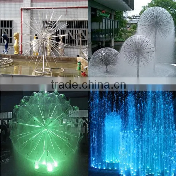 Outddor indoor square water fountain accessories brass and stainless steel head jet fountain nozzle