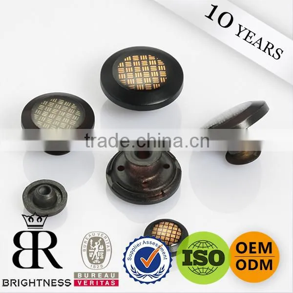 Chinese fabric buttons metal buttons for clothing