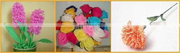 Hot sale Colorfast&Flameproof Crepe Paper in Sheet/Roll