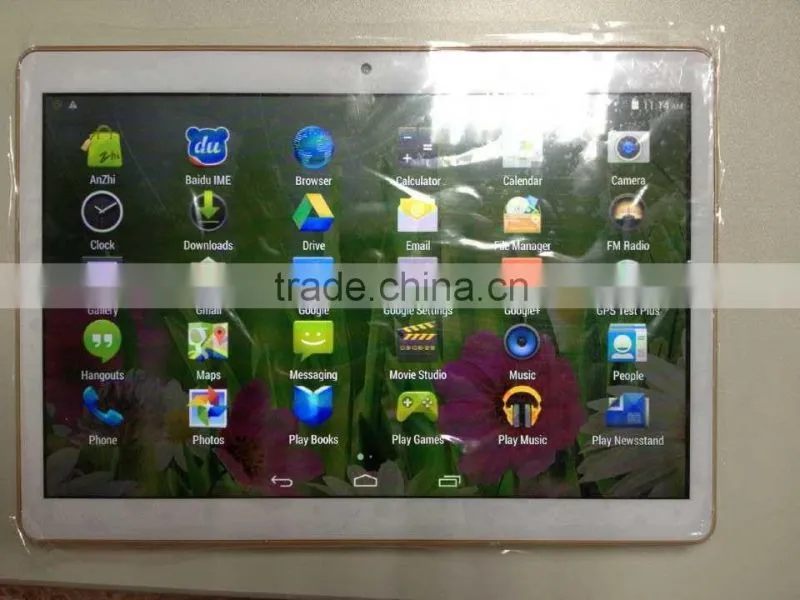 android4.4 quad core ips screen 3g wcdma tablet pc 9.6inch 1GB RAM 16GB FLASH