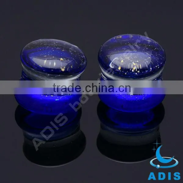 Dongguan 2014 New Glass Ear Expander Piercings Jewelry Plug Earlets Tunnel