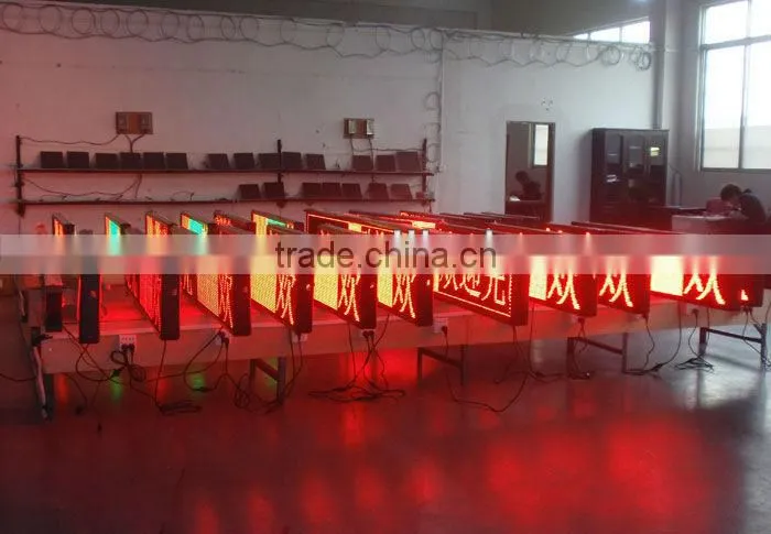 Spain---P10 indoor digital multi-line programmable programmable led moving message display board sign