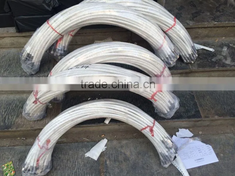 PTFE tube 2 inch stainless steel braided PTFE smooth bore teflon hoses