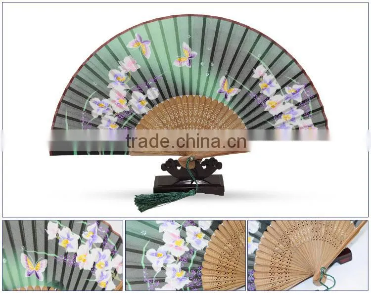 Japanese design silk hand fans