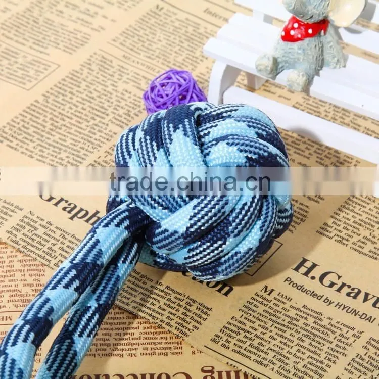 Blue dog toy rope