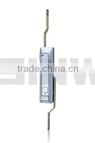 Chrome plated metal rod control panel lock for cabinet