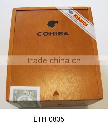Custom wooden packing box cohiba cigar humidor box