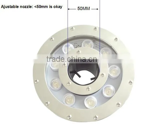 12V IP68 Waterproof DMX control led fountain ring light fountain light led underwater ring