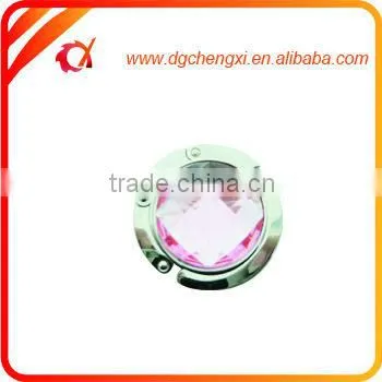 Pink Crystal Metal Bag Hanger