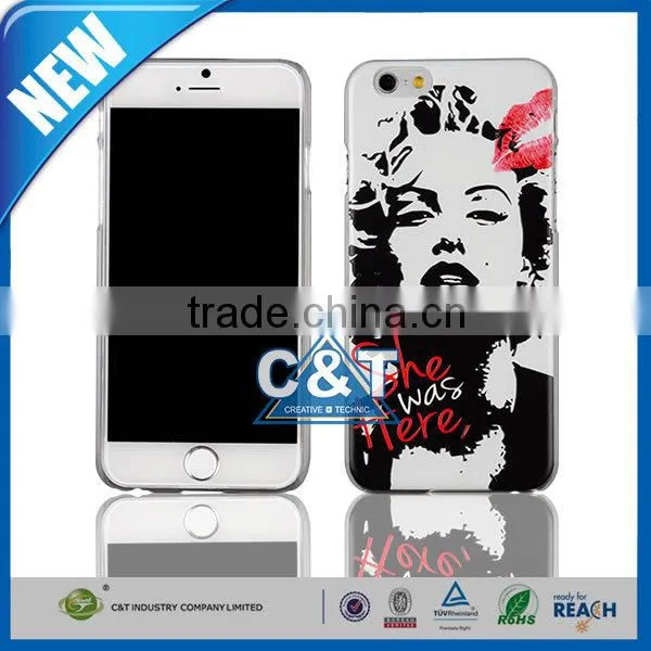 C&T Cute Blue Fantasy Deer Animal Smart phone case Hardcase For iPhone6 Plus 5.5 inches