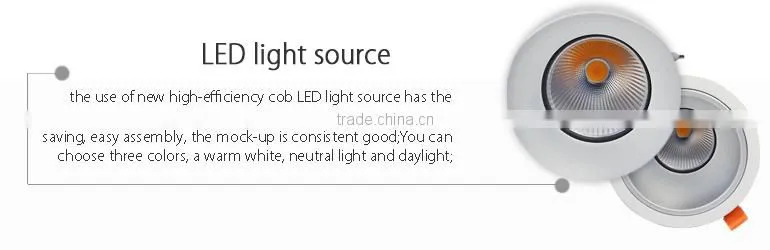 high-efficiency cob light Circular led wall wash light