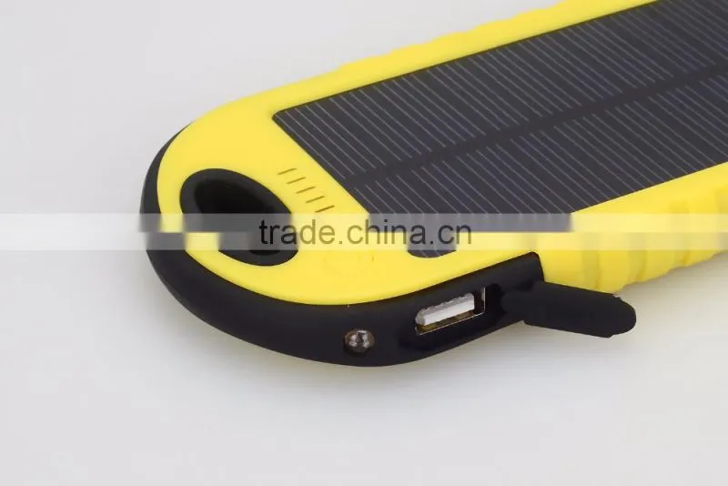 solar power bank led waterproof 4000mah