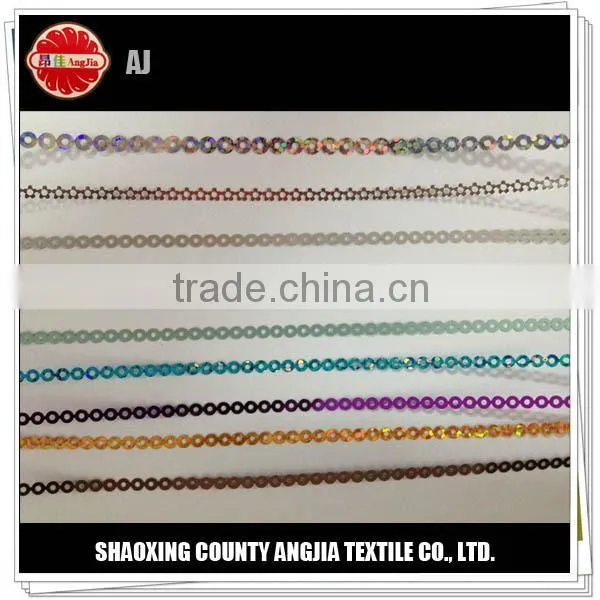 2-6mm spun sequin yarn knitting weaving and sewing