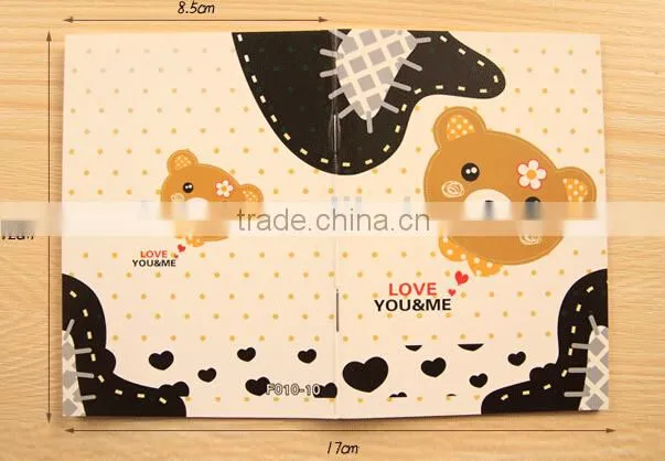New fashion kawaii paper notebook,lined notebook paper