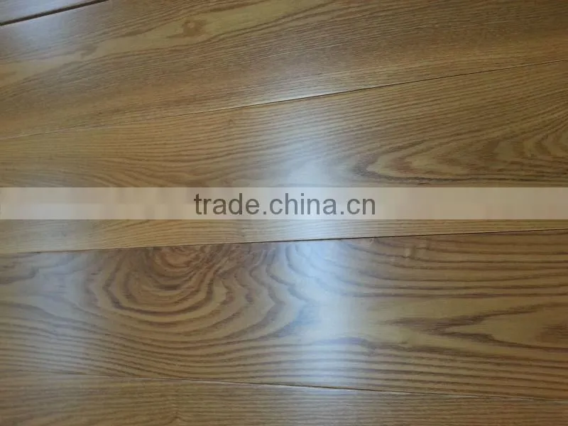 Chinese Rustic Yellow Brown Ash Solid Wood Flooring