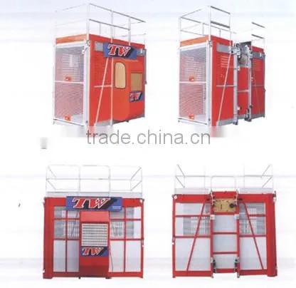 1200kgs one cage with frequency converter building hoist SC120G