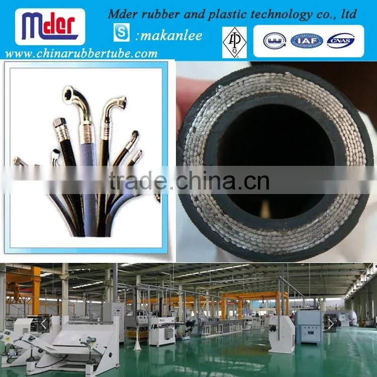 Hengshui mder high quality spiral wire hydraulic rubber hose manufacturer from china