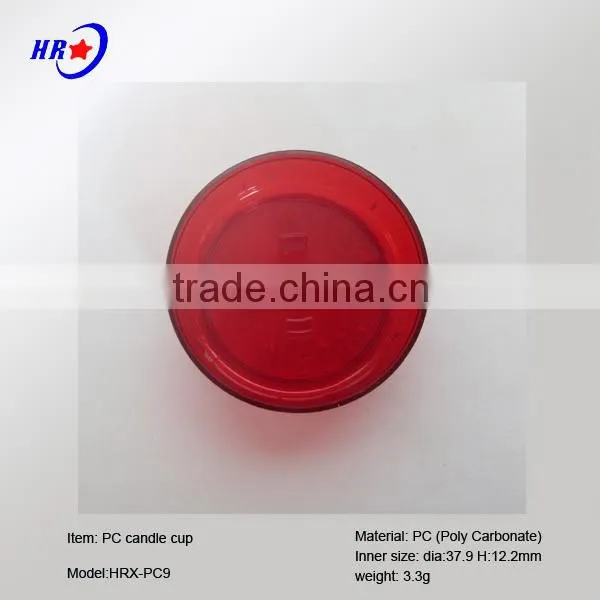 HRX-PC 9 RED CHRISTMAS PLASTIC TEALIGHT CANDLE CUPS