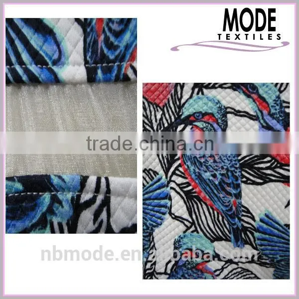 bird print hoody organza decorated chic top