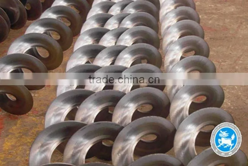 helical blades for harvester