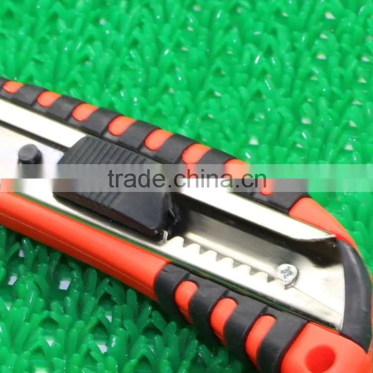 2016 High quality 18mm plastic wrap utility stainless steel art cutter knife