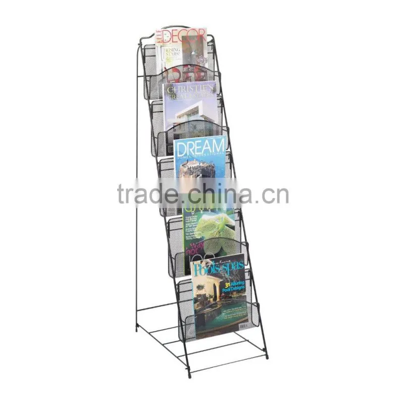 Steel Portable Literature Stand with 10 Pockets