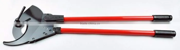 LSDHigh Quality Long handleLK-870 ratchet cable cutter for cutting shear copper-aluminum cables heavy duty cable cutter