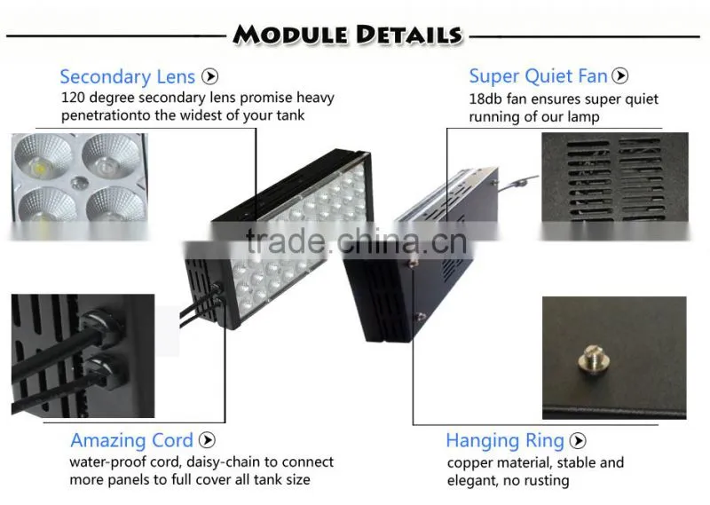 DSunY new programmable light auto dimmable marine led aquarium light with quiet fan