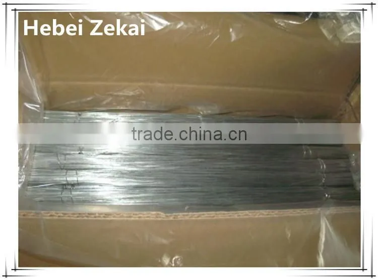 Straight cut electro galvanized wire factory price