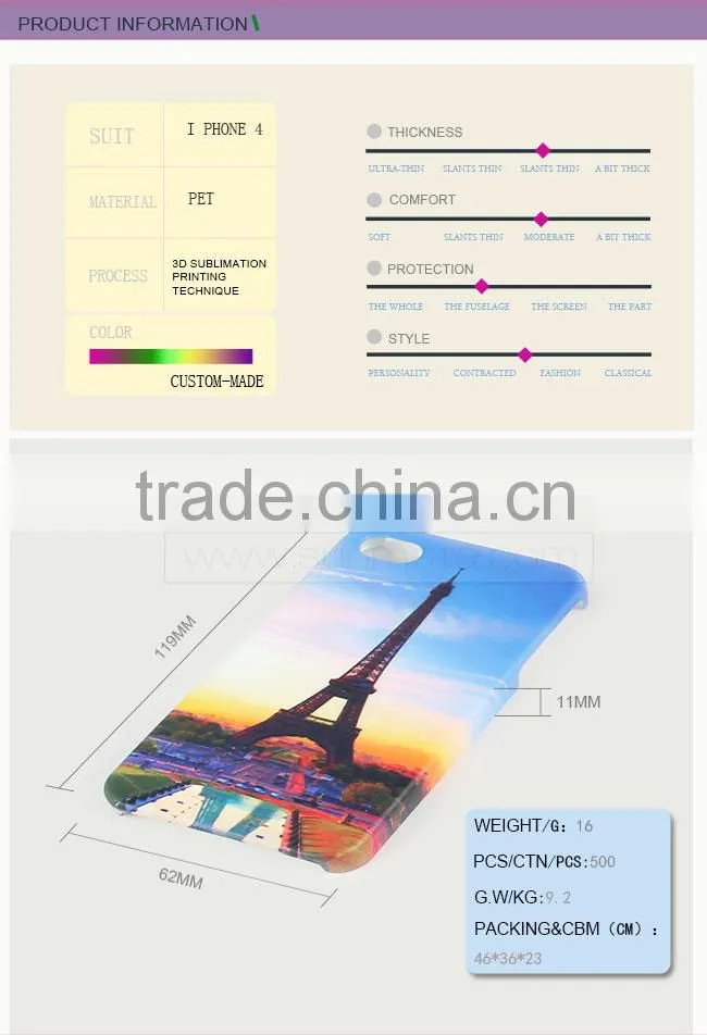 Hot Sale 3D Sublimation Phone Case for Heat Transfer Printing