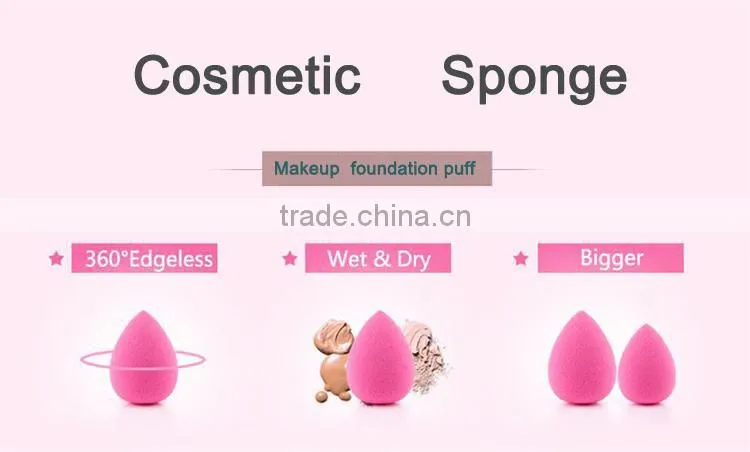 2015 New Arrival colorful round teardrop Cosmetic Sponge