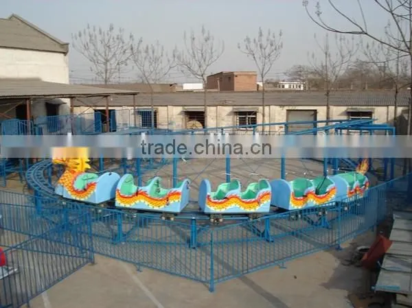 Fun fair game / kids game slide dragon mini roller coaster for sale