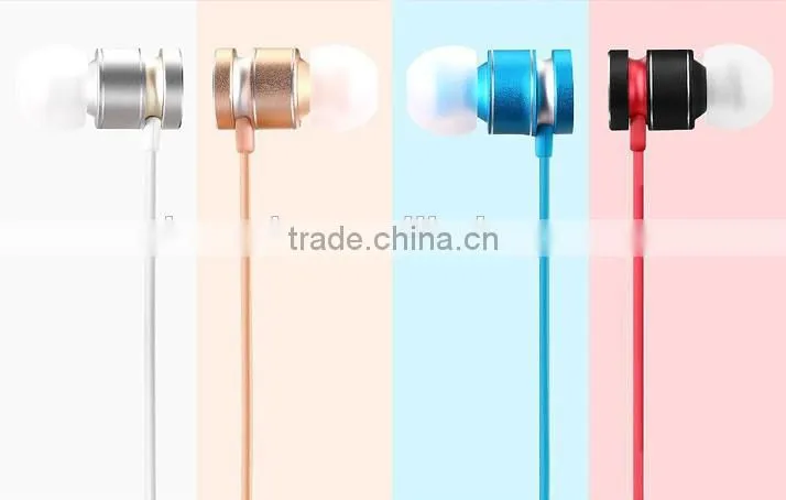 2016 promotional gift EPM200 metal earphone mobile phone OEM logo design metal microphone earphone
