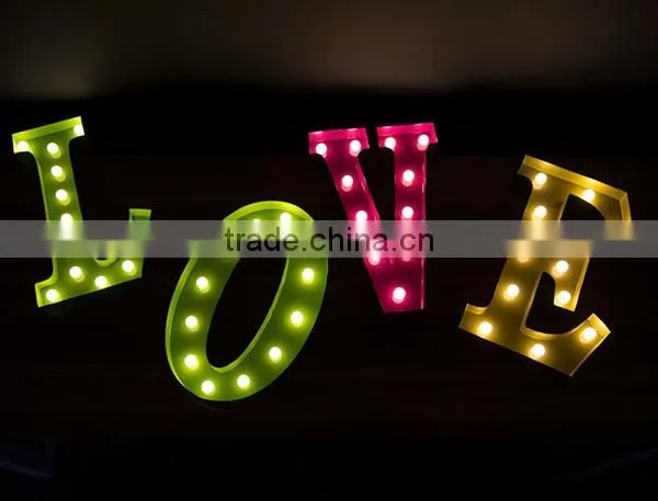 LED advertising letter light box, Electronic marquee metal letters