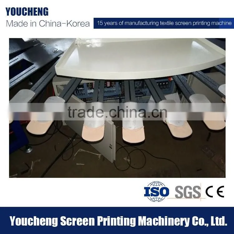 Automatic rotary sock printing machinery silicon glove printing machine price