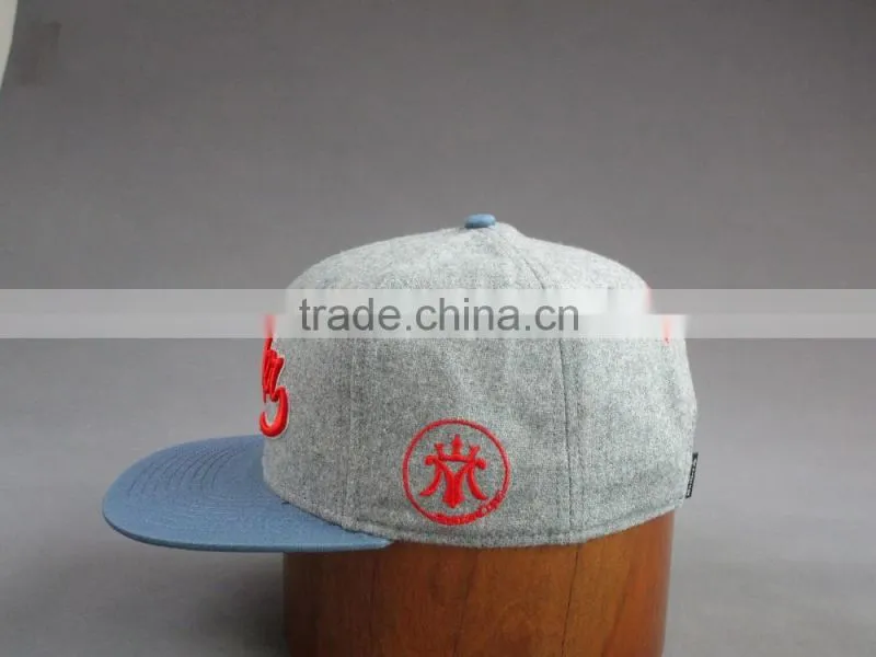 Customer high quality 6- panel snapback hat with 3D Embroidered Patch